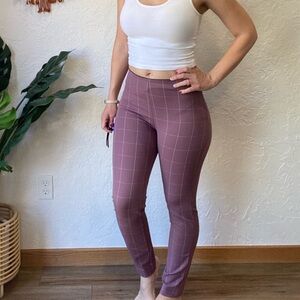 A New Day Pink Plaid Pants Womens sz 4